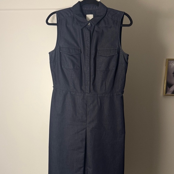 Halogen Sleeveless Denim Jumpsuit - Picture 1 of 2